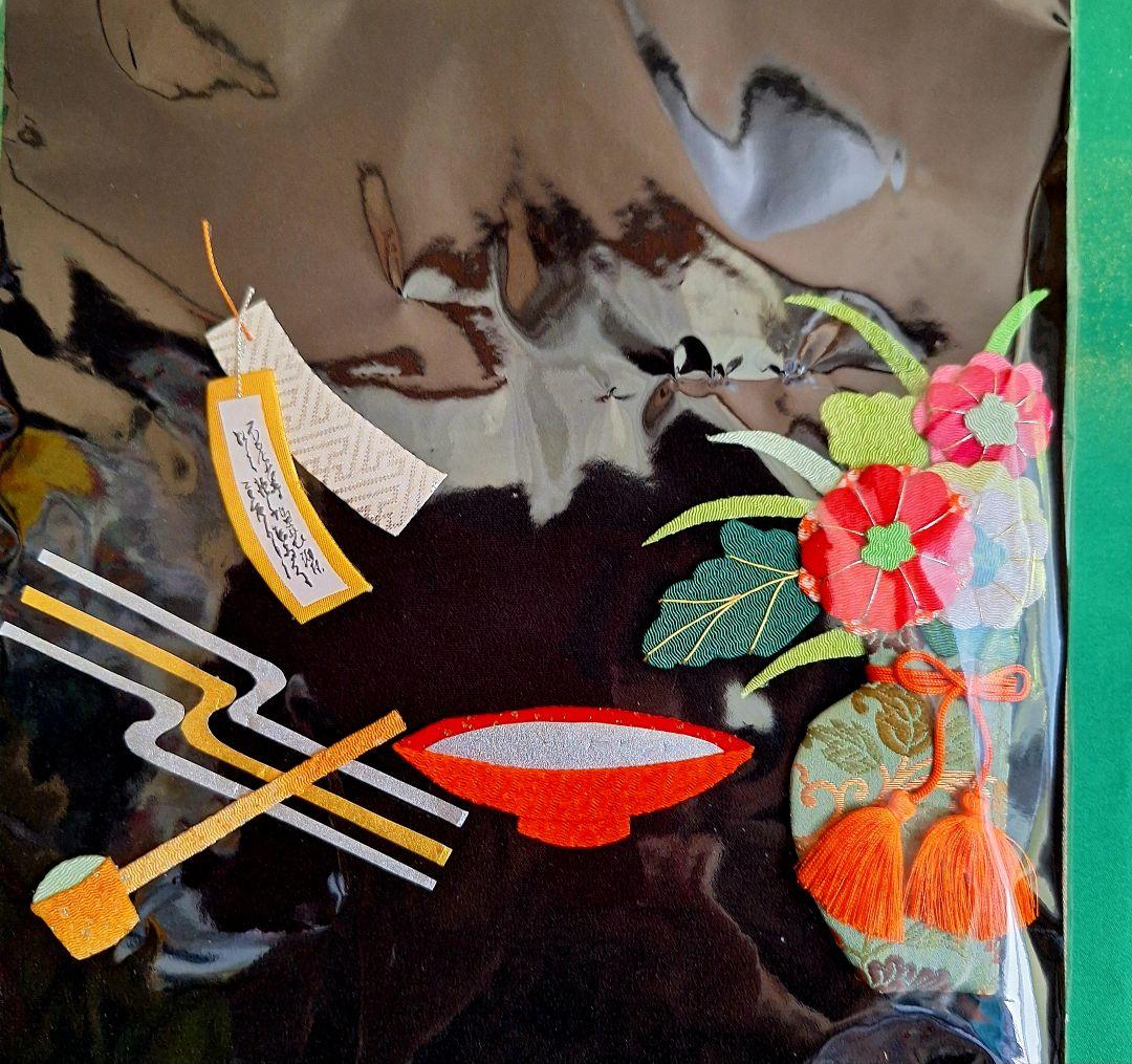 押し絵、タペストリー、「村祭り」