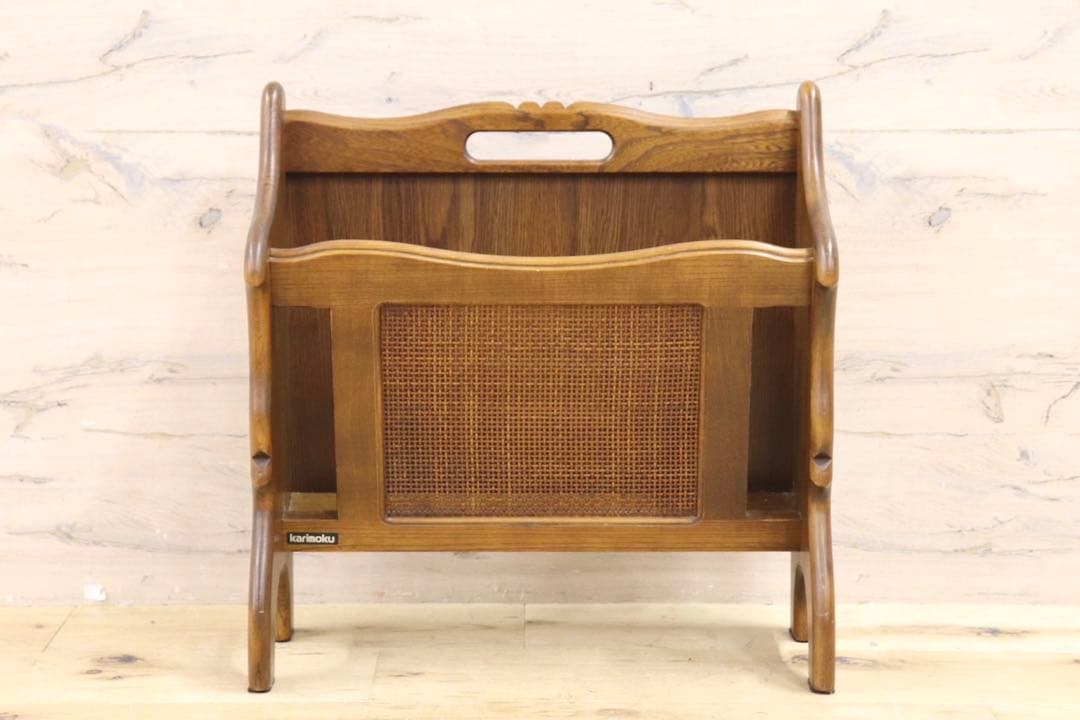 GMIK138○karimoku / カリモク コロニアル マガジンラック ス