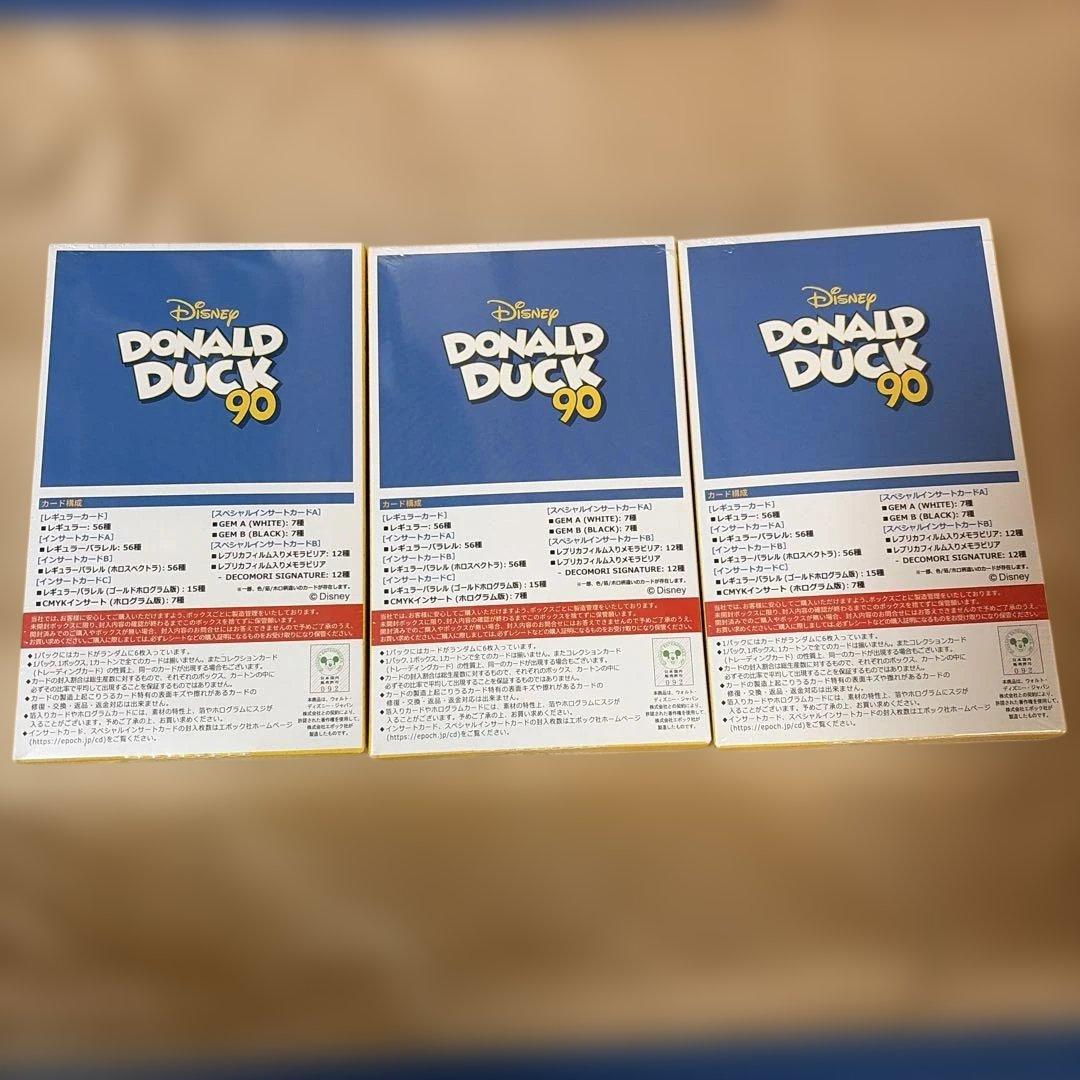 EPOCHドナルドダック90周年プレミアムコレクションカード 3BOX - メルカリ