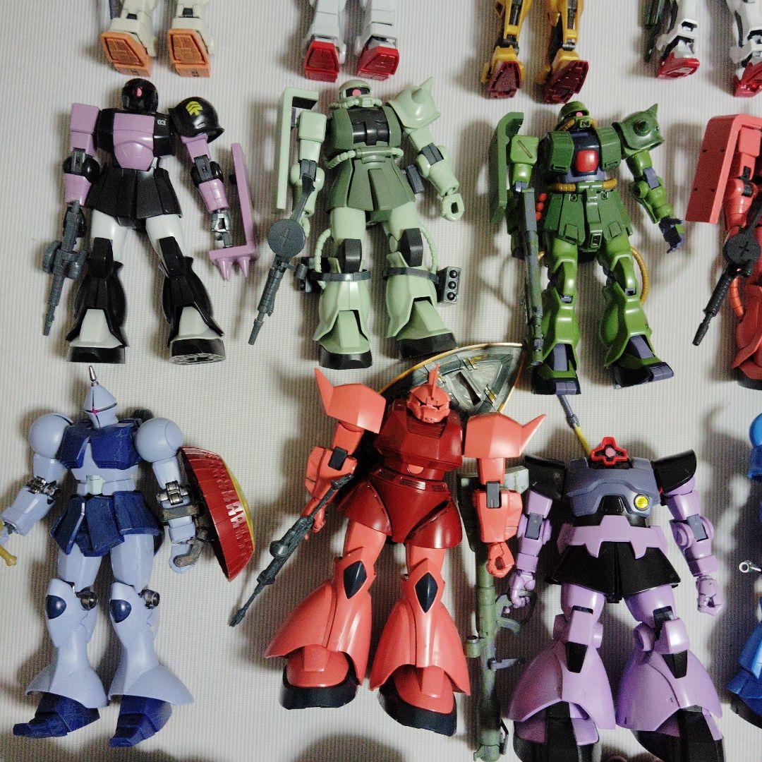 ジャンクHG EG MG SD ガンプラ 完成品 53体セット+ 複数パーツ