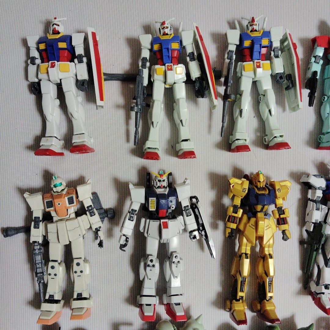 ジャンクHG EG MG SD ガンプラ 完成品 53体セット+ 複数パーツ