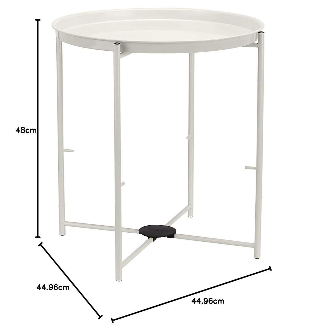 サイドテーブル 収納付き ラウンド収納付き ファブリック