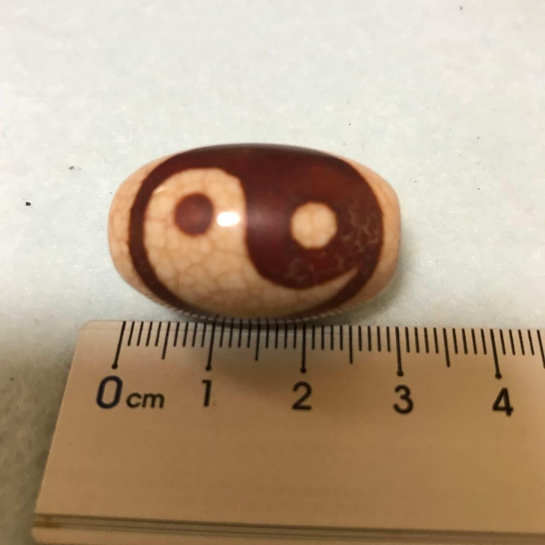 超激レア‼︎ 赤龍紋　樽型　太極天珠