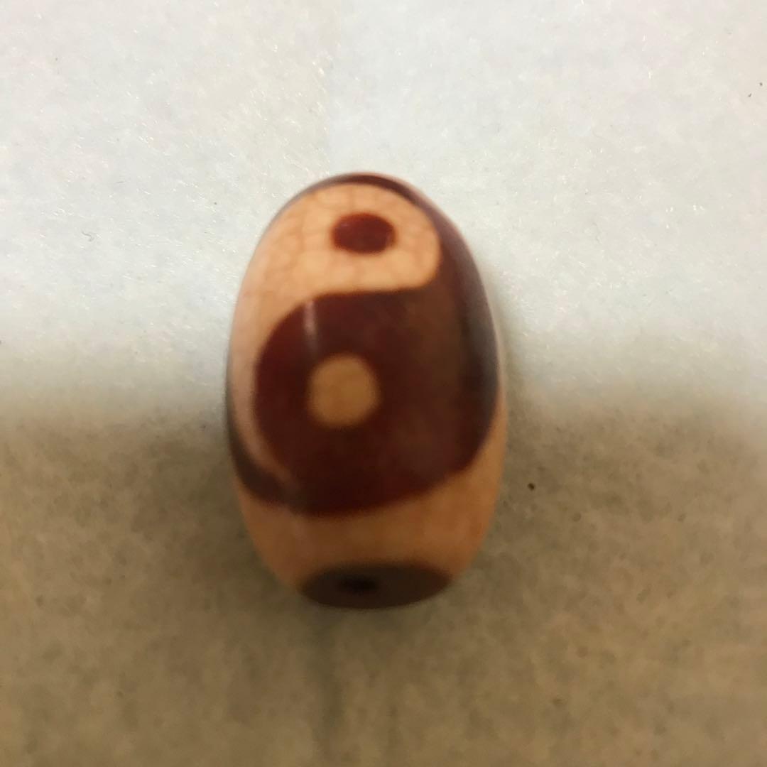 超激レア‼︎ 赤龍紋　樽型　太極天珠