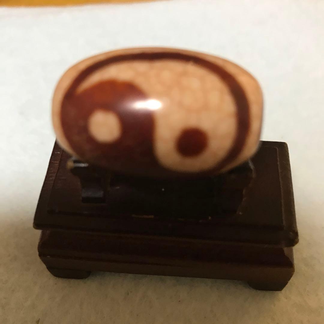 超激レア‼︎ 赤龍紋　樽型　太極天珠