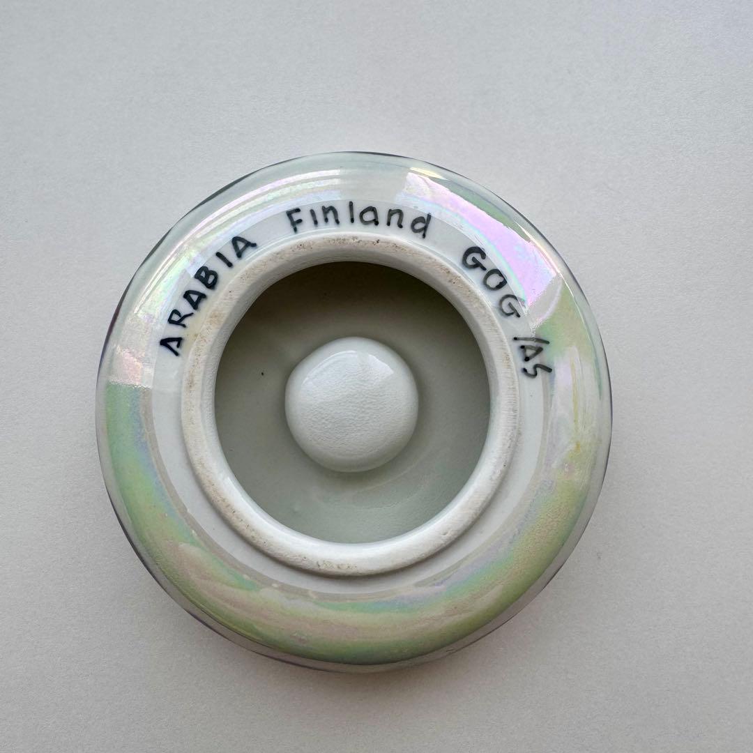 アラビア　ヴィンテージ　キャンドルホルダー　2個セット　GOG ハンドペイント