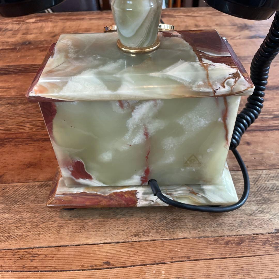 【美品】アンティーク大理石固定電話 1980年7月製 NIKKO 日興電機製作所