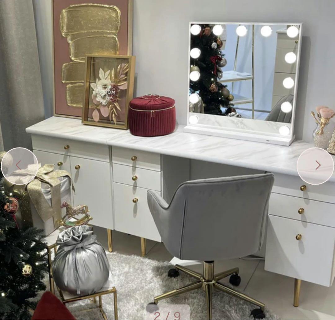 Francfranc エルドラド ハリウッドミラー ホワイト