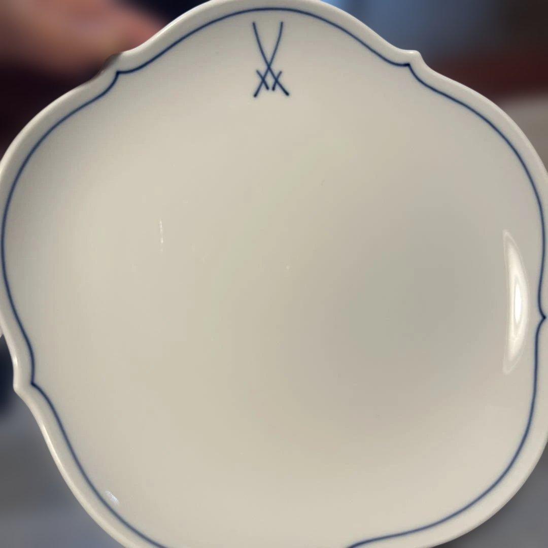 マイセン　双剣　ケーキ、デザート、サラダ皿　6枚セット