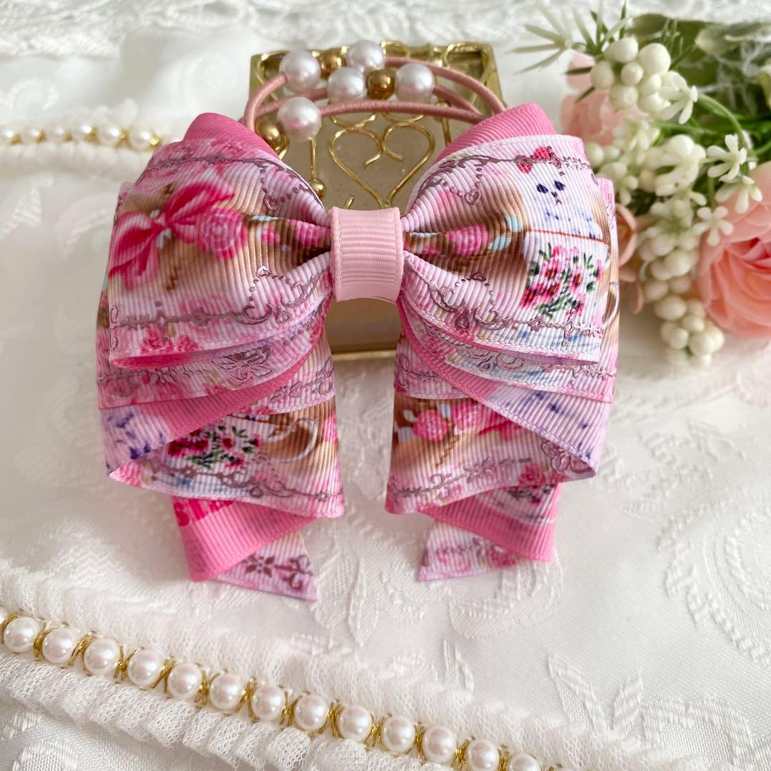 12 カノンリボン キッズ レディース ぴんく ねこ にゃんこ 猫 キャット