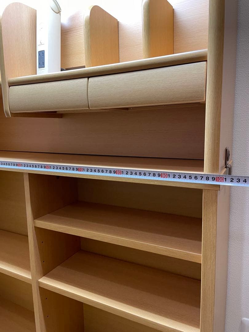 ニトリ学習机　照明付本棚