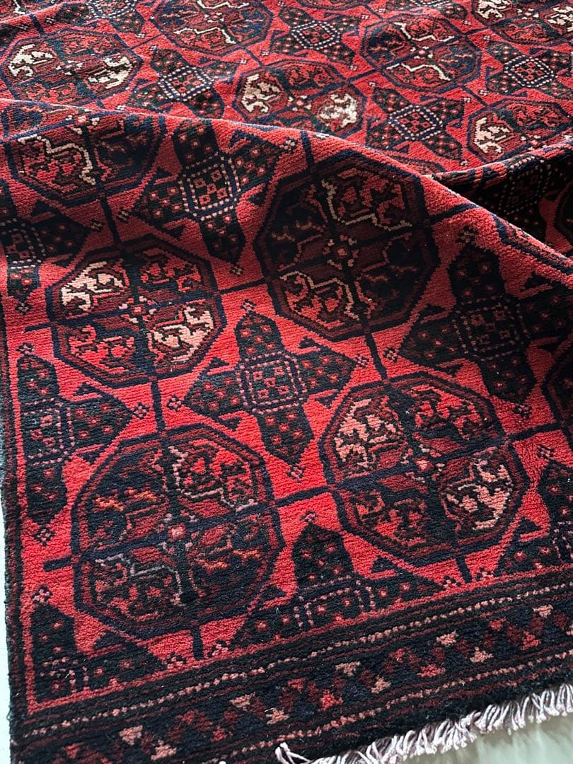 242×142 大判 ヴィンテージラグ トルクメンラグ - メルカリ