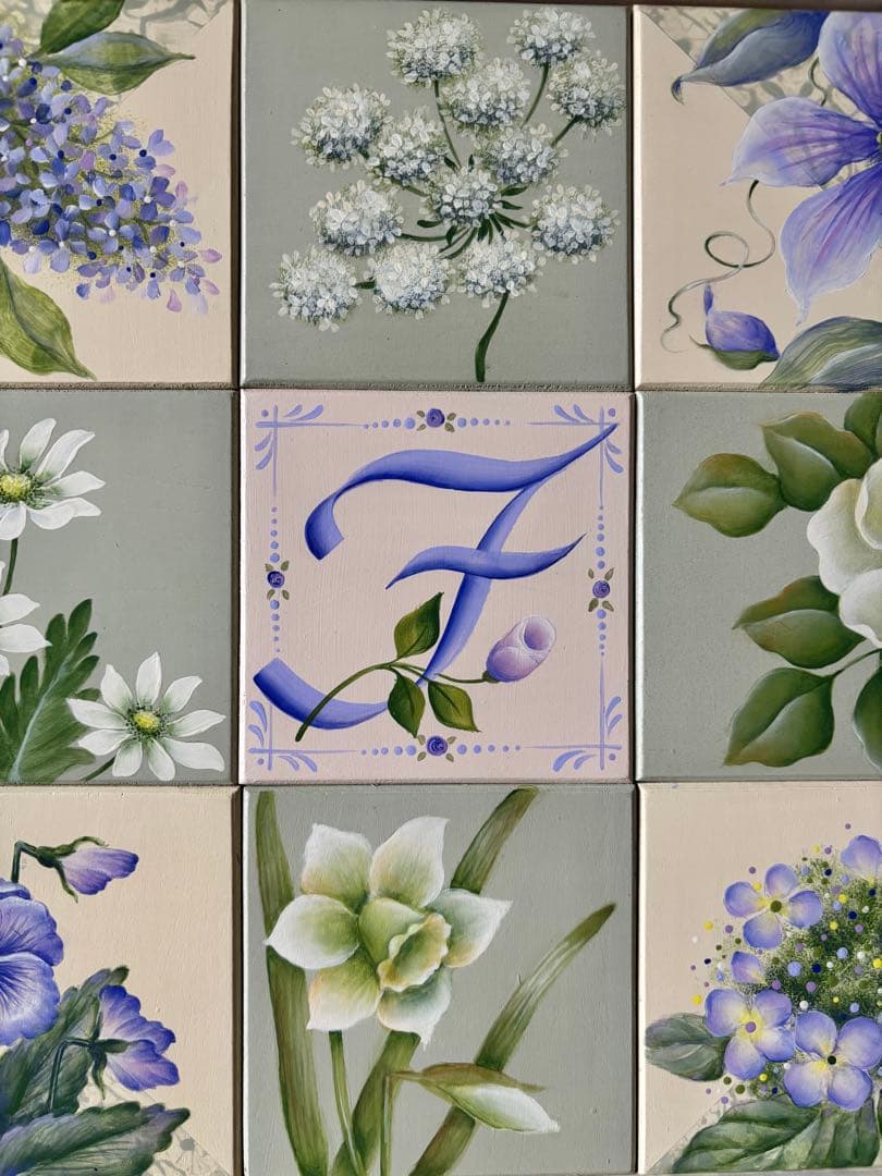 トールペイント壁掛け9枚サンプラー