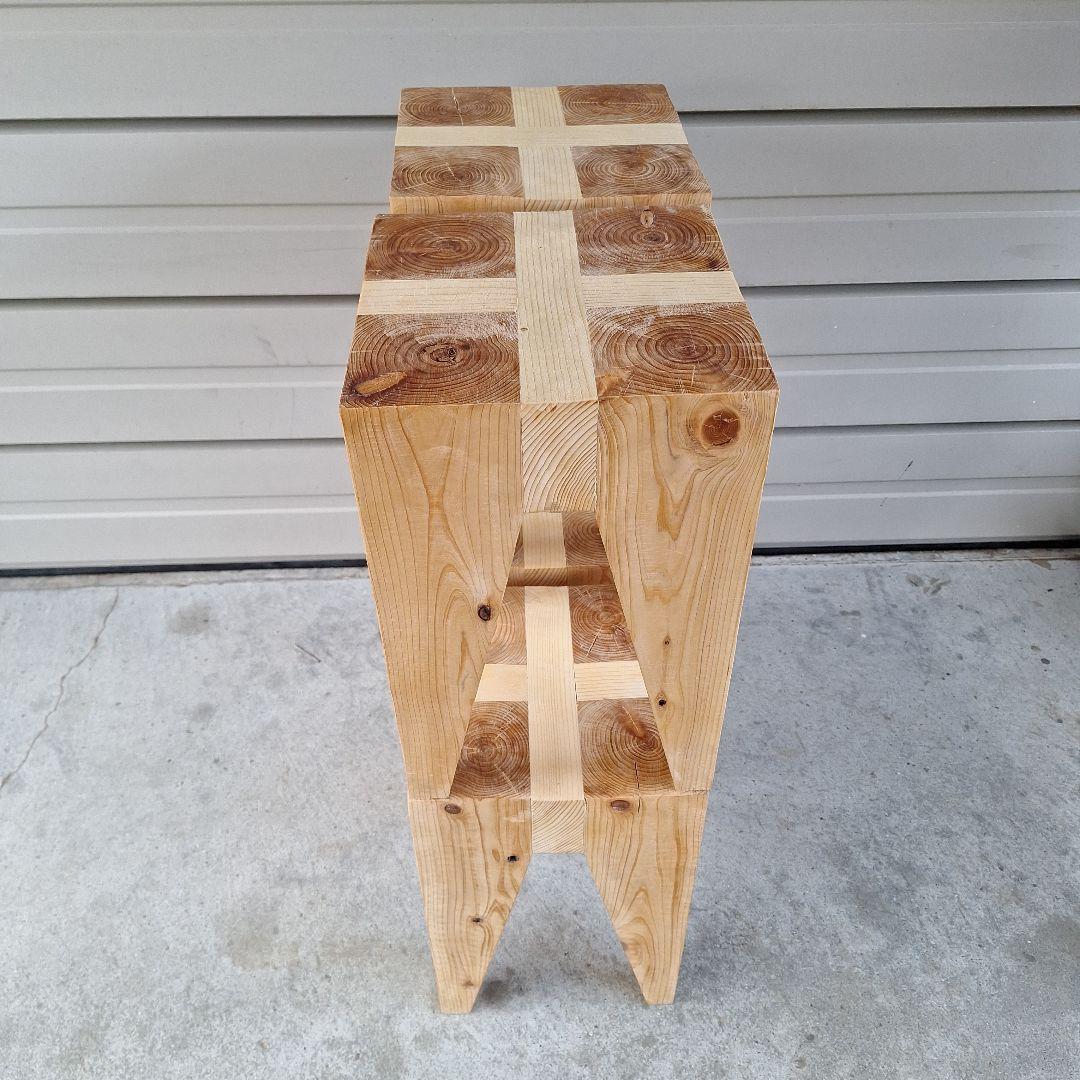 無垢スツール 　4脚セット