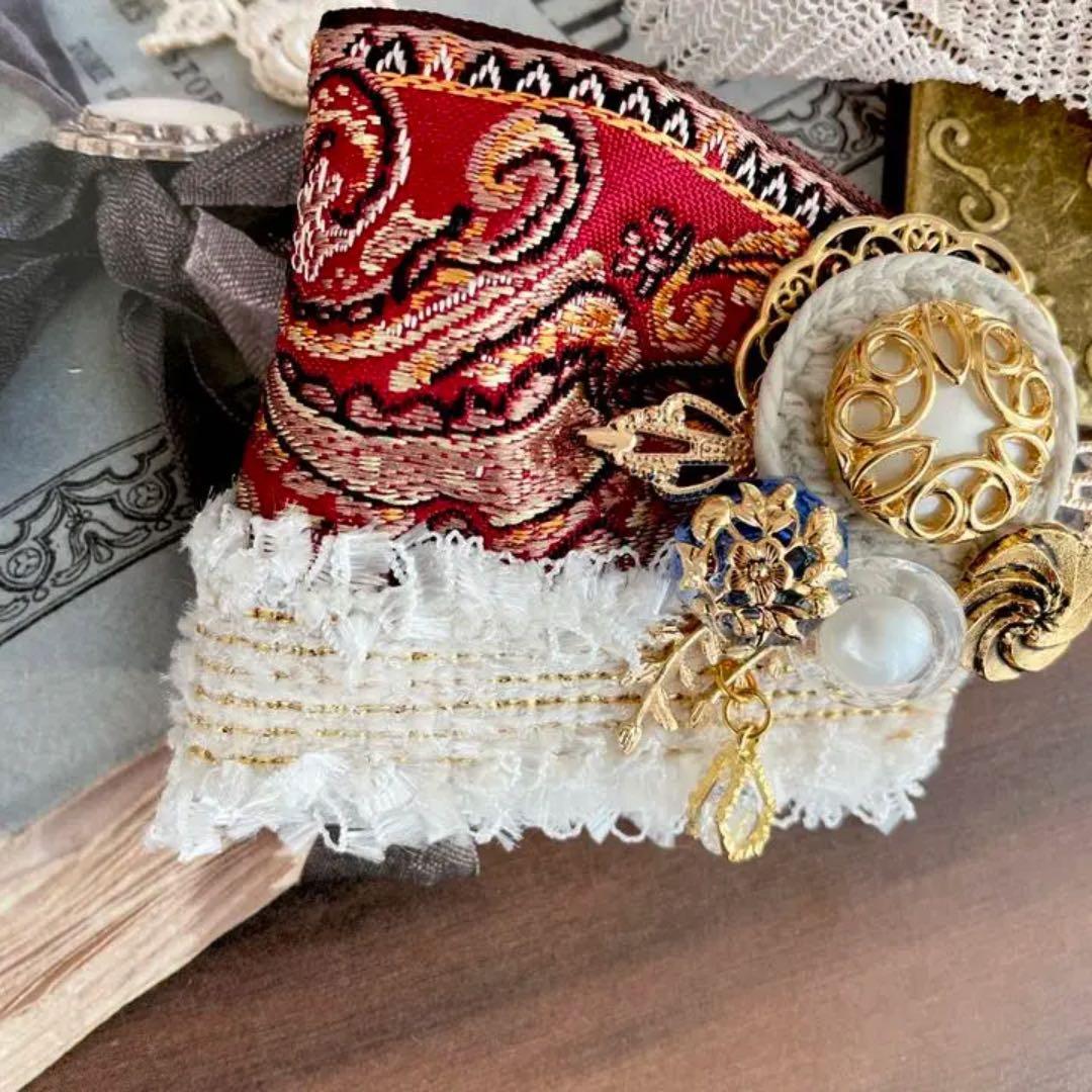 no.64 ハンドメイド　重厚感あるアンティーク調アクセサリー✩.*˚