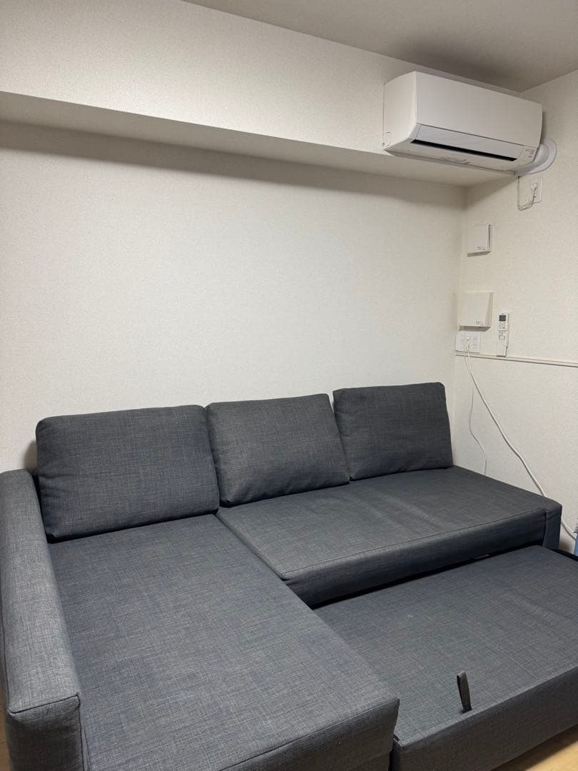 IKEAフリーヘーテン　グレーL字