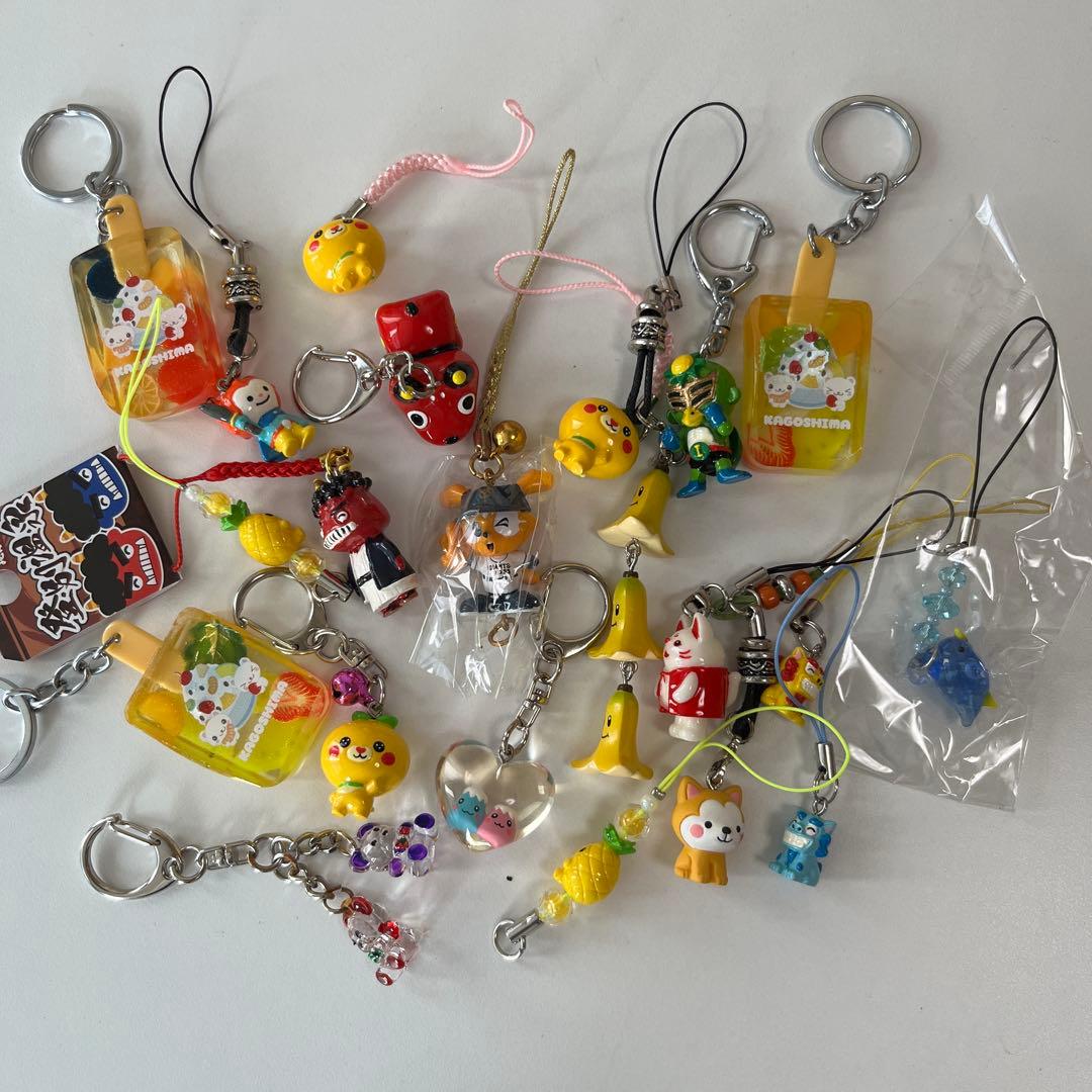 ご当地 ストラップ 根付け キーホルダー キーチェーン お土産 おまとめ