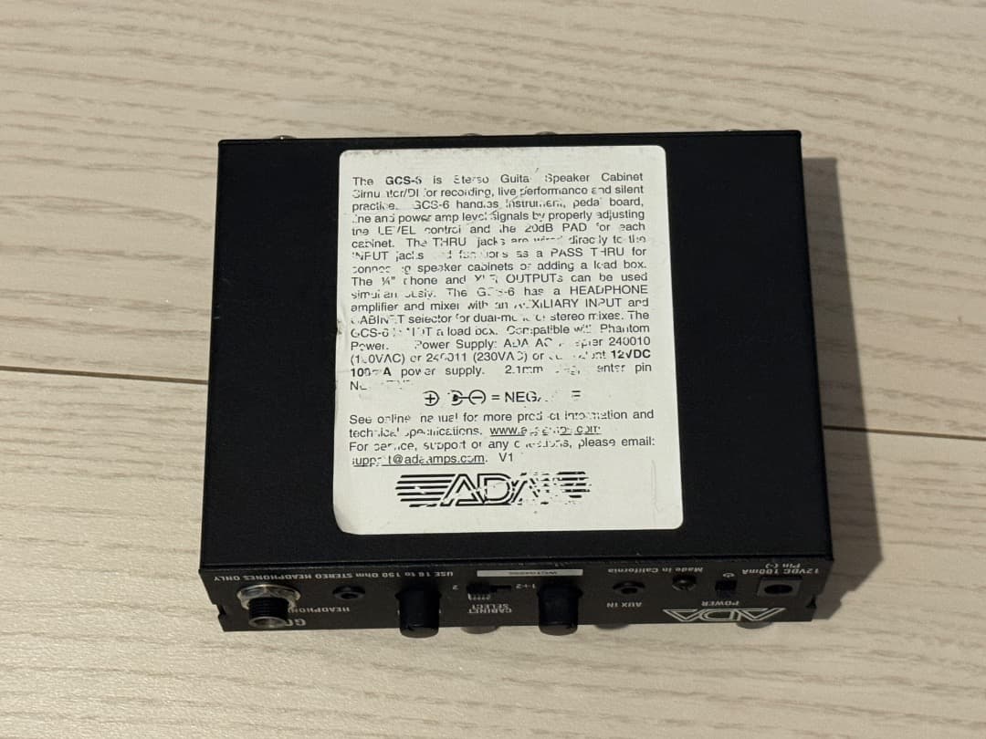 ADA GCS-6 　キャビネットシミュレーター