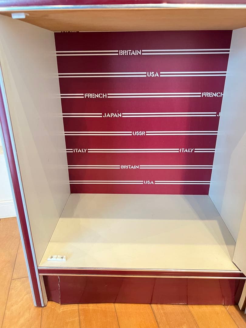 昭和レトロ レトロポップ 食器棚 キャビネット 木製 キッチン収納 古家具