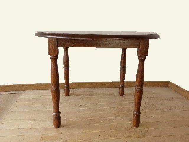 北海道手作り家具　雅　丸テーブル１０００　楢（ナラ）材　勇峰工芸（新）