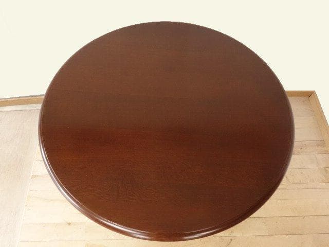 北海道手作り家具　雅　丸テーブル１０００　楢（ナラ）材　勇峰工芸（新）