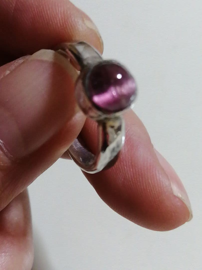 トルマリンキャッツアイのシルバーリング