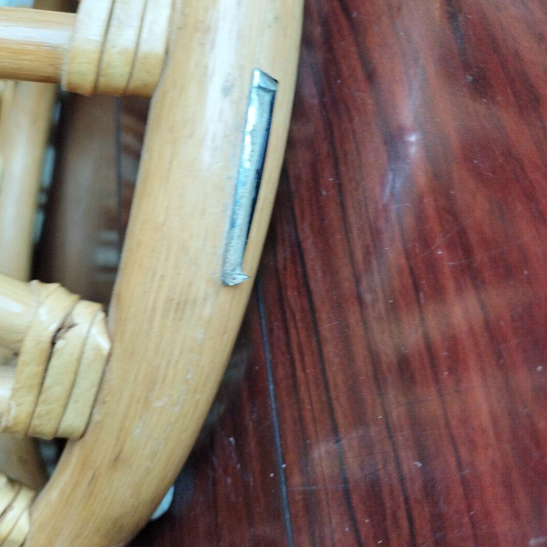 ナチュラル天然素材 ◾️ Oliver社 籐ラタン製 丸椅子/ ラウンドスツール