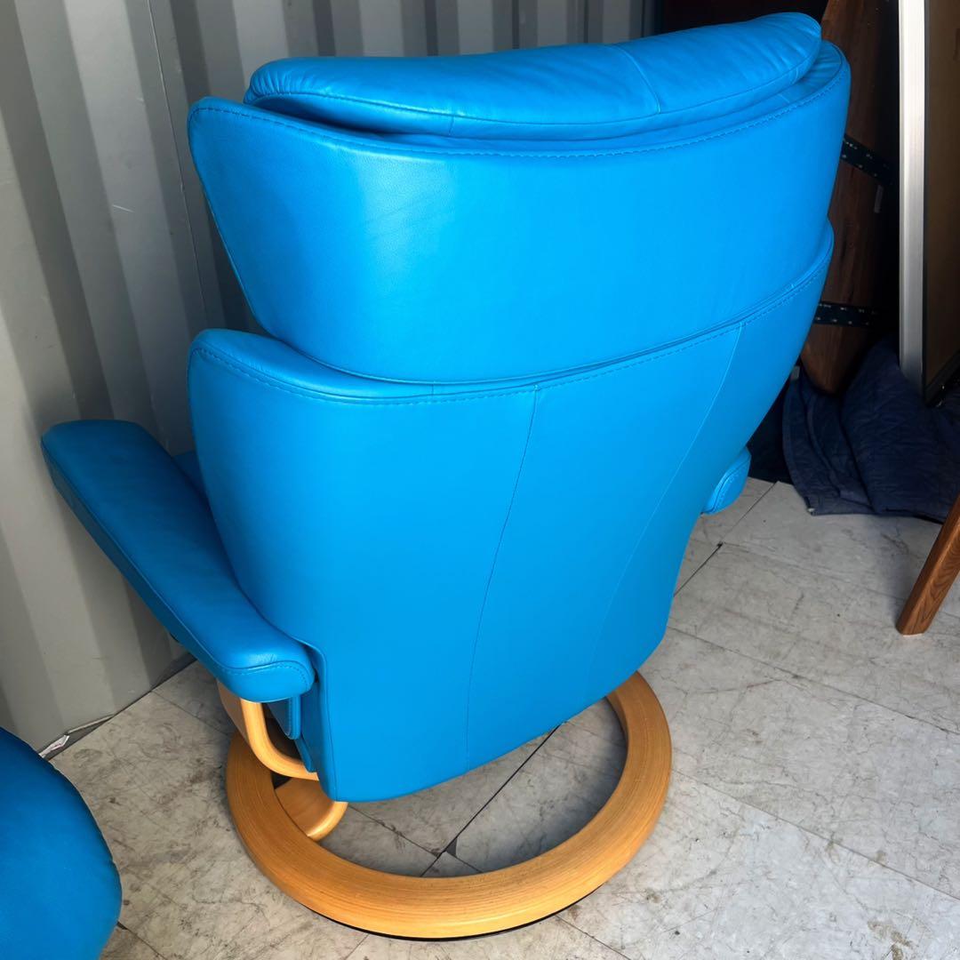 取付無料！エコーネス ストレスレス マジック クラシック 本革チェア・オットマン