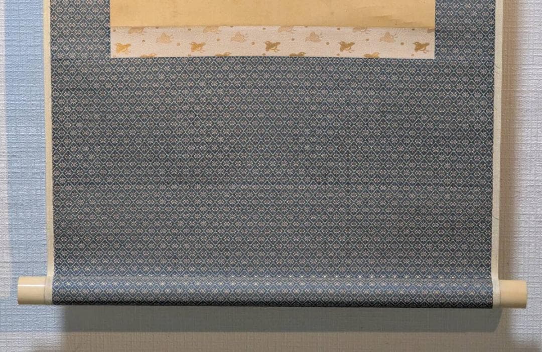 真作】掛軸 梅図俳句 書画一幅 自然美を詠む俳句画 合箱