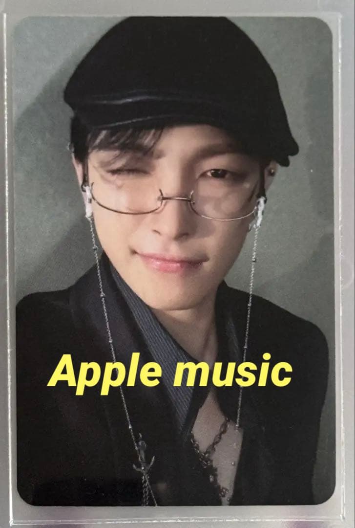 ateez ホンジュン Applemusic リムレス 眼鏡 トレカ - メルカリ