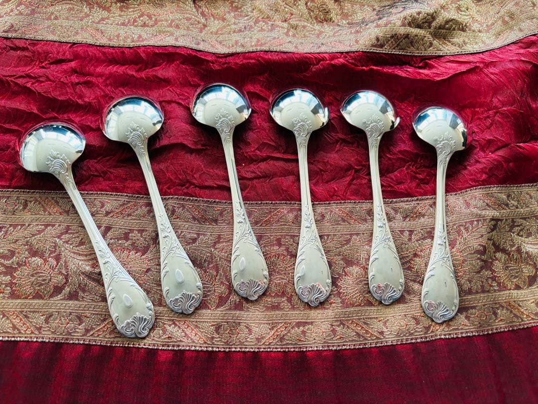 美品 クリストフル マルリー カトラリー　42本6客 オーダーメイド収納ケース付