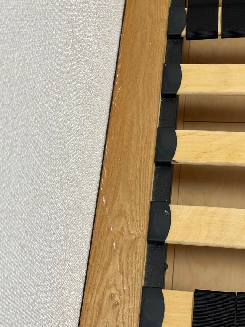 R @要発送日確認様　お取り置き中 最終価格！無印木製セミダブルベッドフレーム