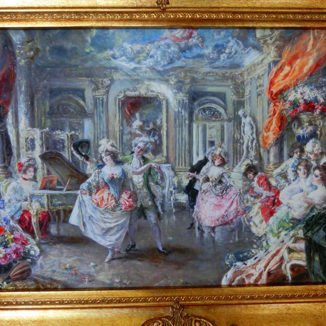 中世ヨーロッパ貴族を描いた額絵 2種よりお選び下さい。A・B - メルカリ