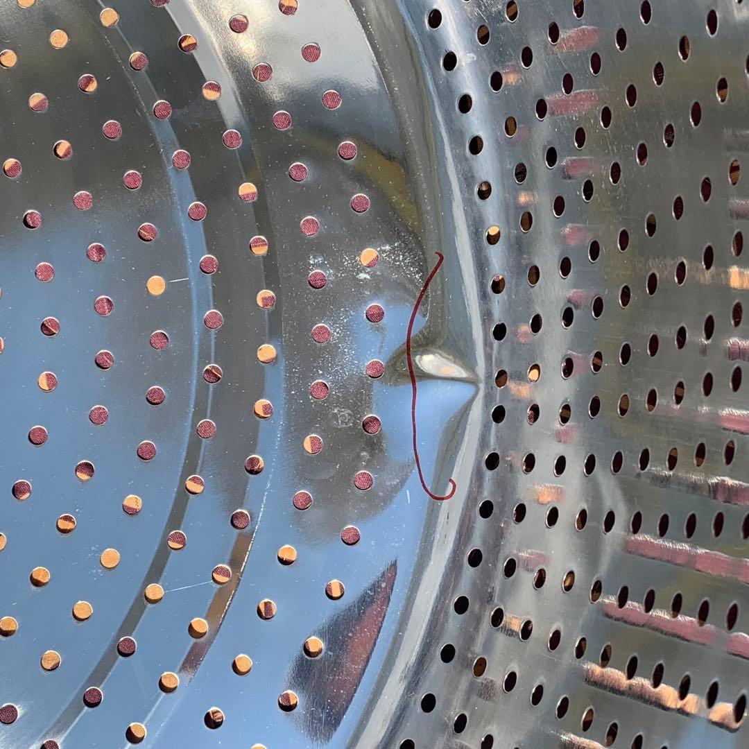 2個　68cm 大型　ステンレス 穴あき　パンチ　水切り　野菜洗い　ざる