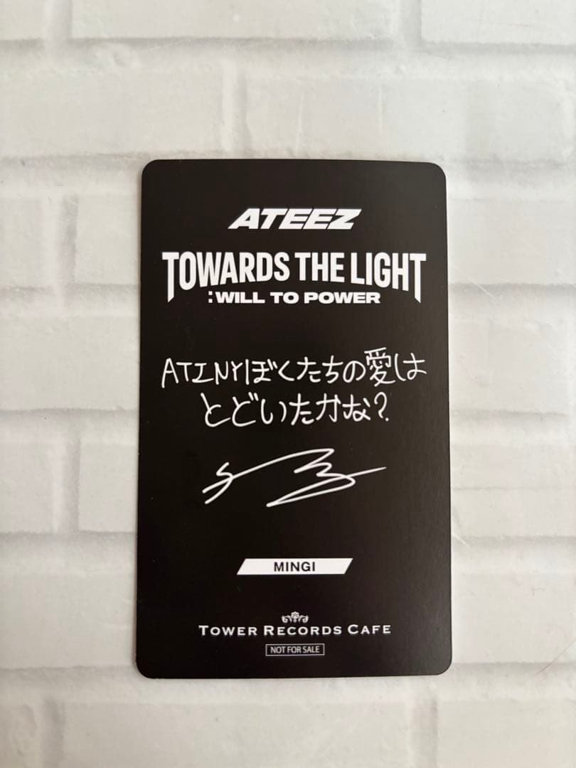 ATEEZ タワレコカフェ 前期特典トレカ ミンギ - メルカリ