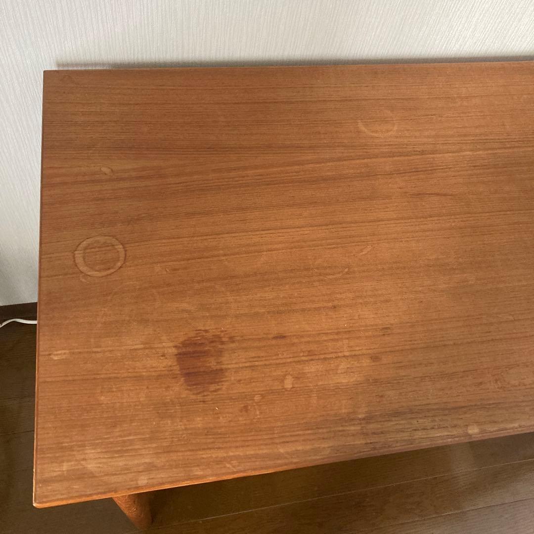 ヴィンテージ　木製デスク 2引き出し付き