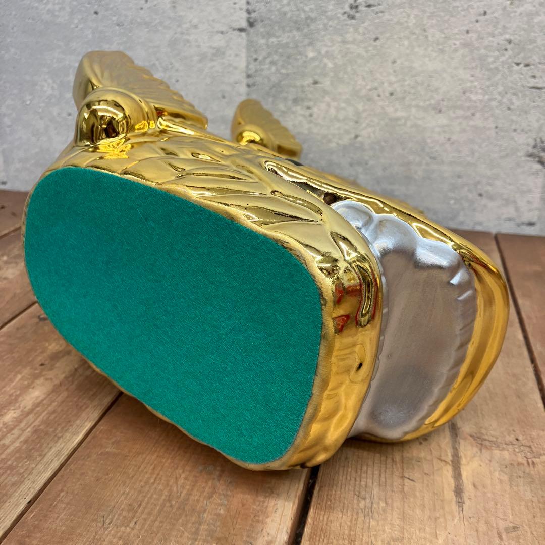 レトロ 陶器製 金のシャチホコ 金鯱 名古屋城 天守閣 守り神 縁起物