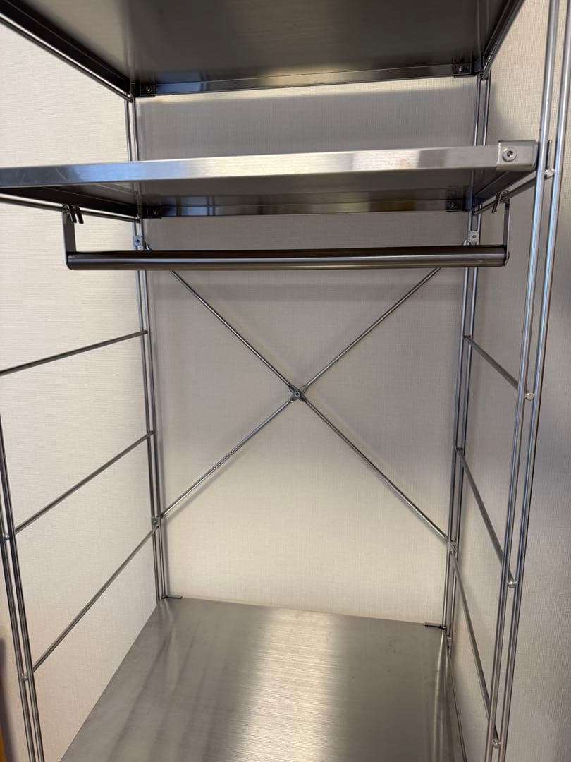 無印　ステンレスユニットシェルフ　大