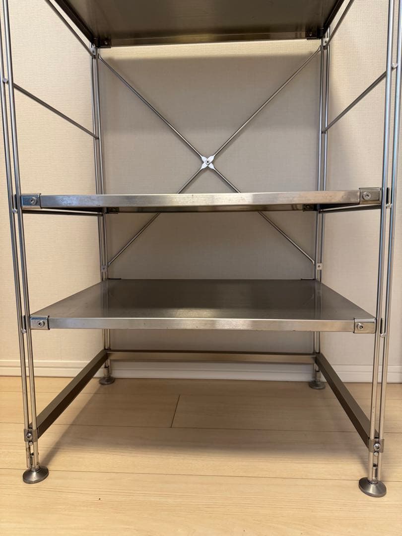 無印　ステンレスユニットシェルフ　大