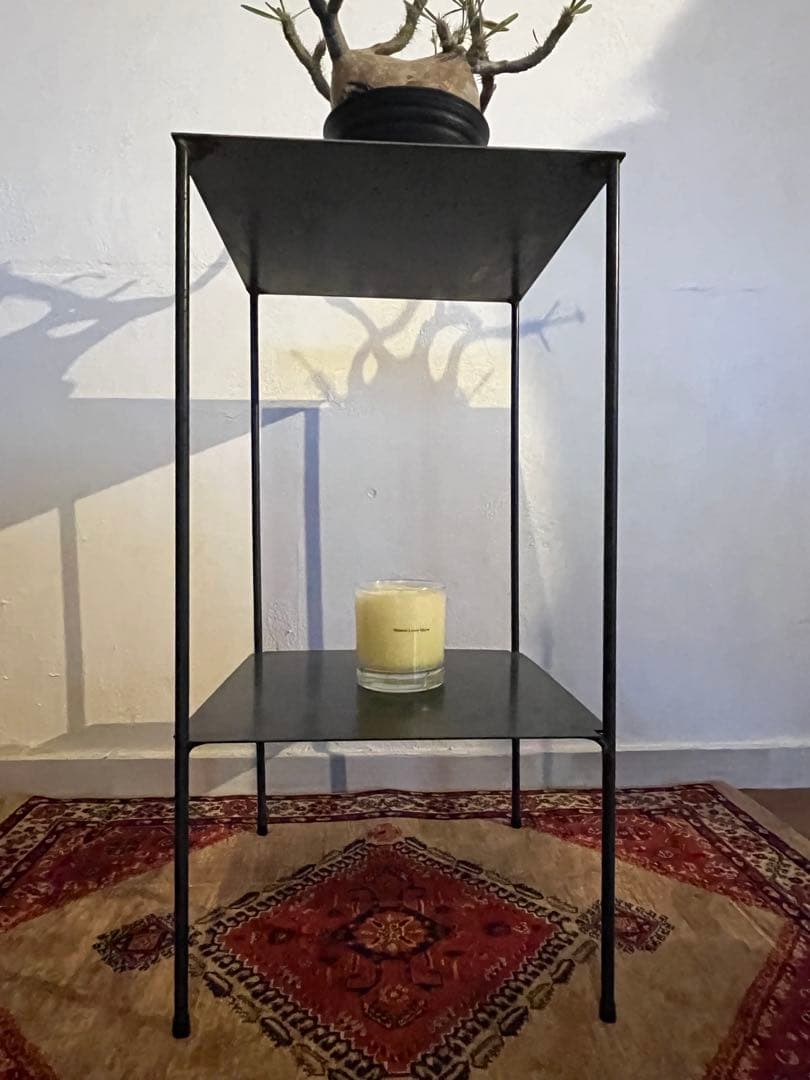 アイアン台　シンプル　無骨　植物棚　ディスプレイ棚