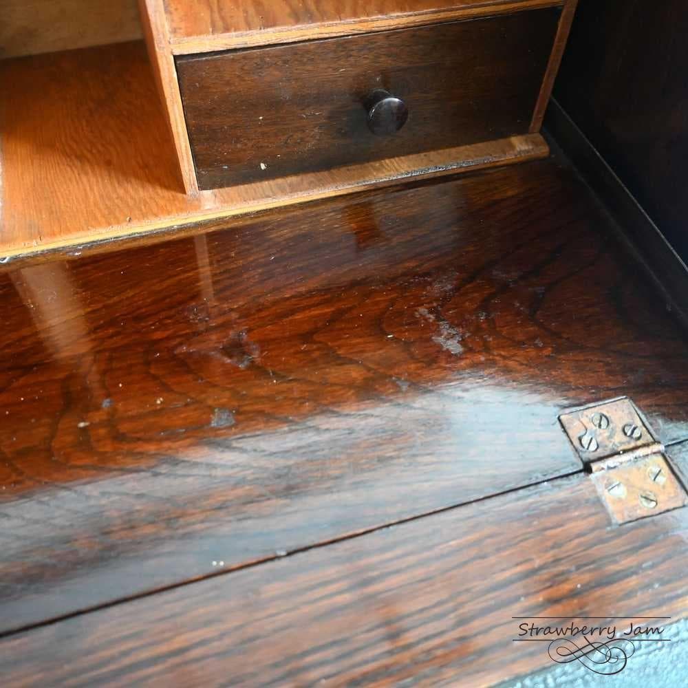 L3710-84 英国アンティーク オーク ライティングビューロー デスク