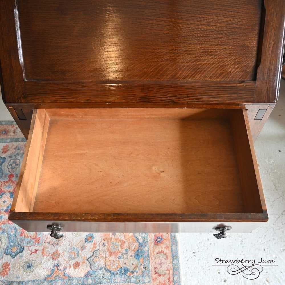 L3710-84 英国アンティーク オーク ライティングビューロー デスク