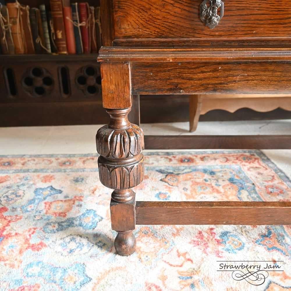 L3710-84 英国アンティーク オーク ライティングビューロー デスク