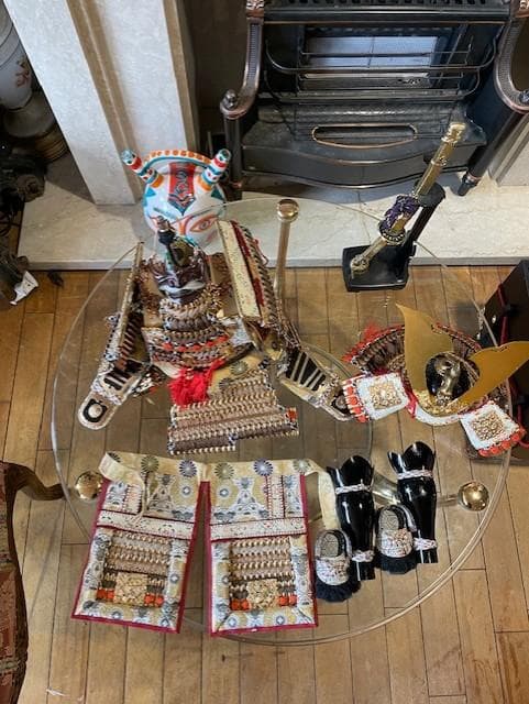 伝統的 五月人形 豪華な装飾