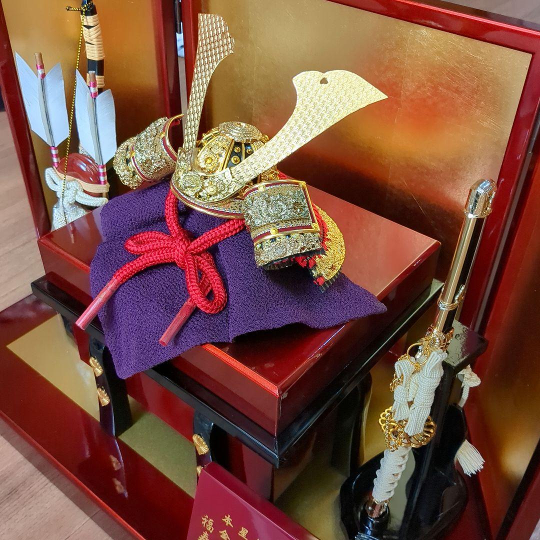 【美品】兜平飾りセット　端午の節句　兜・弓太刀セット