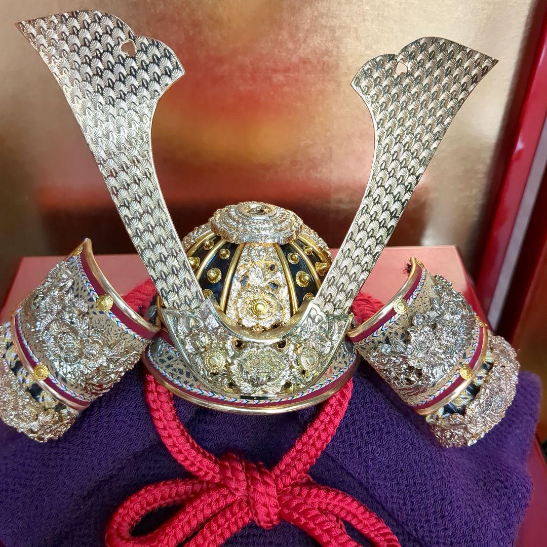 【美品】兜平飾りセット　端午の節句　兜・弓太刀セット