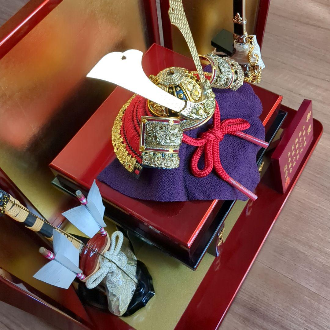 【美品】兜平飾りセット　端午の節句　兜・弓太刀セット