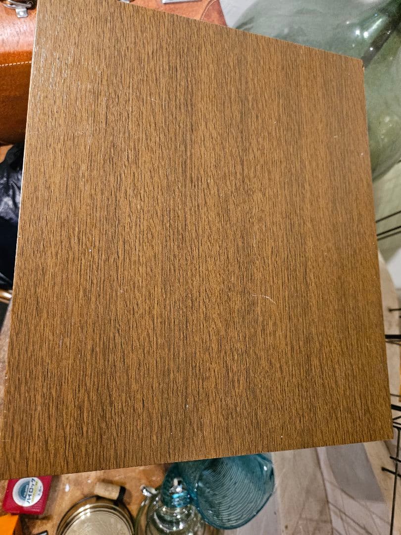 薬箱　引き出し　ラック　レターケース　スチール　木目調　昭和レトロ　アンティーク