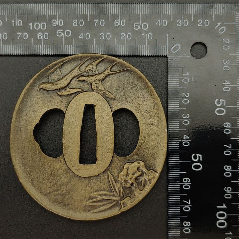 GK178 刀鍔 竹の図 合金製 現代品 鍔 刀鐔 刀剣美術 日本刀装具 - メルカリ