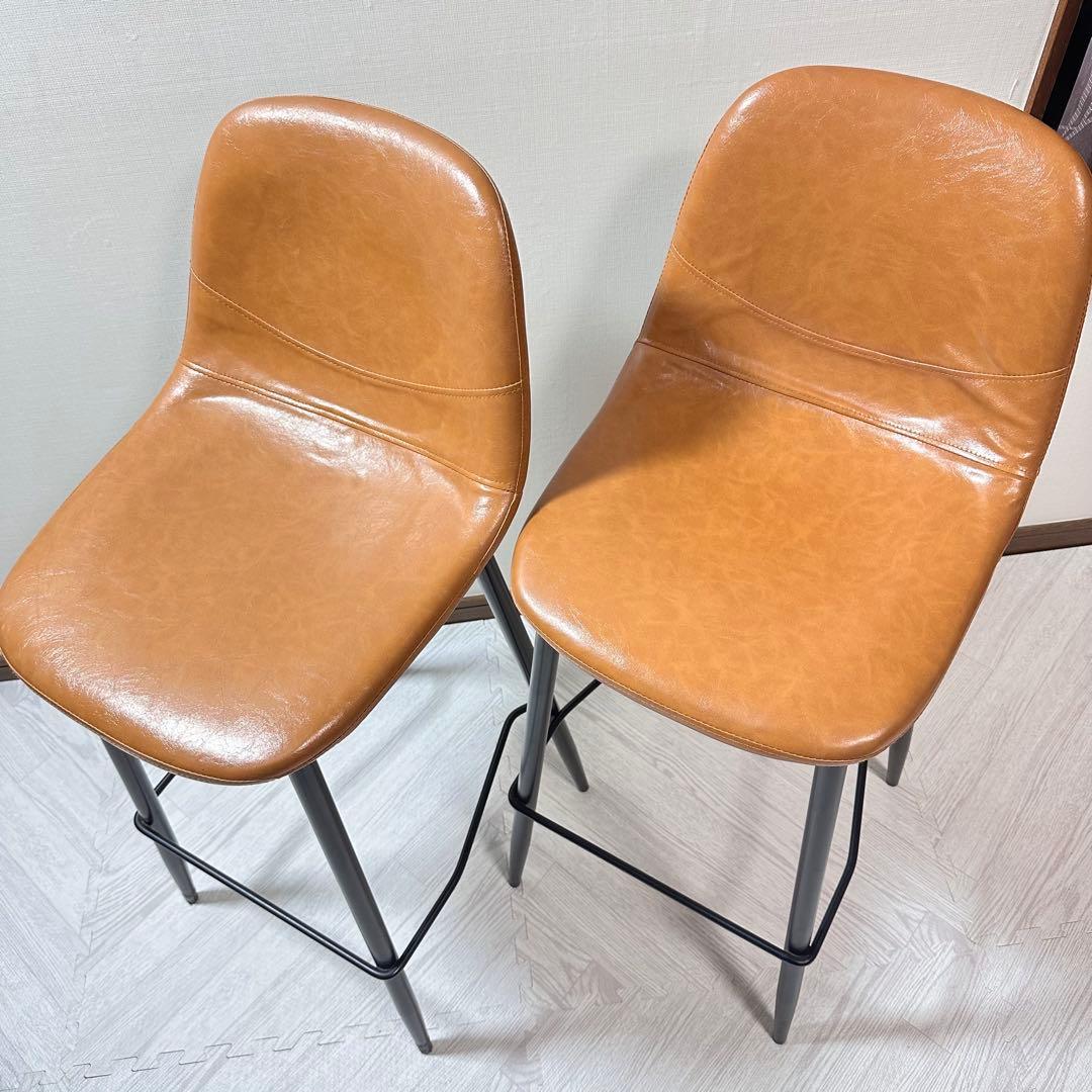 【引取り】 【福岡】 エア リゾーム バーチェア キャメル 2脚セット 在籍あり